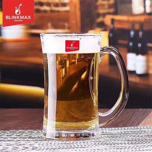 丽尊玻璃泡茶杯大号啤酒杯果汁杯