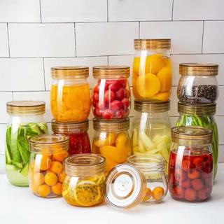 密封罐玻璃食品瓶子蜂蜜瓶咸菜罐泡酒泡菜坛子带盖家用小储物罐子