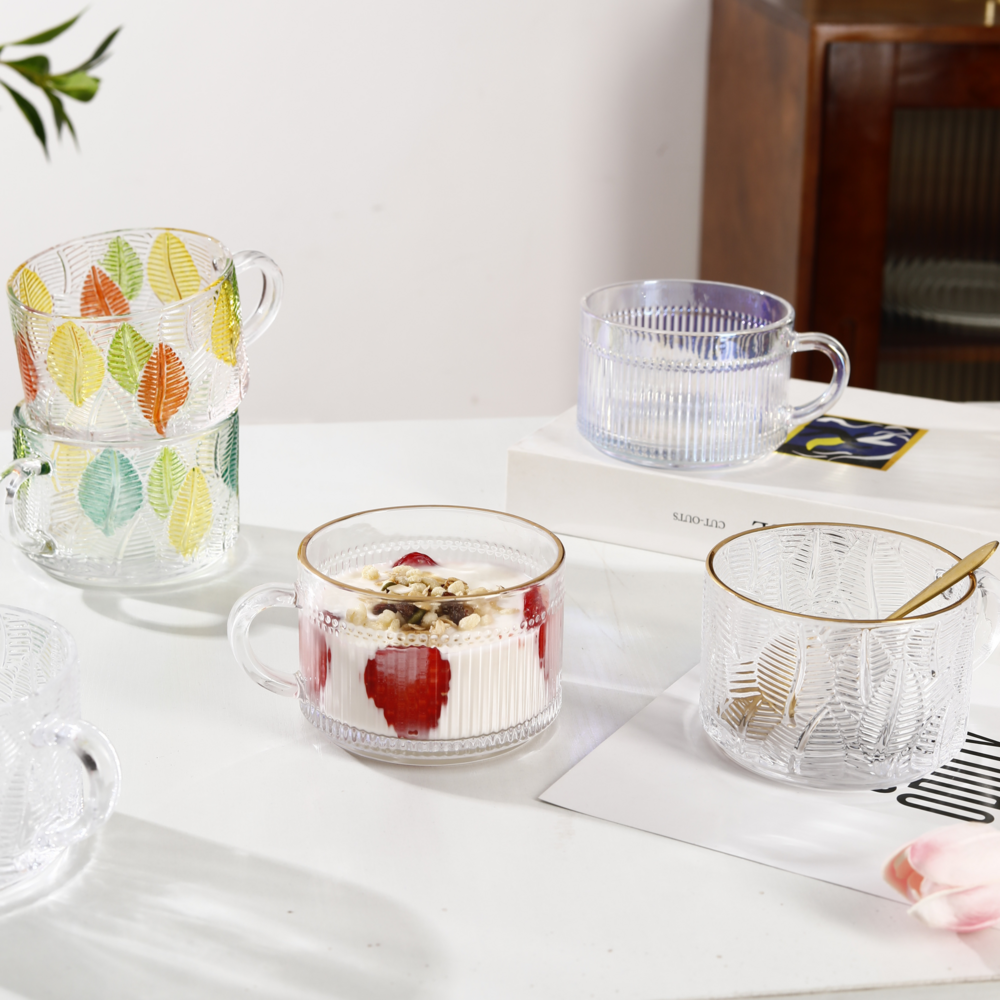 大容量早餐牛奶杯玻璃喝水杯茶杯
