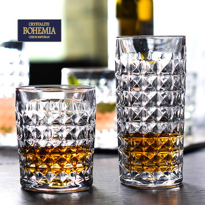 玻璃水杯耐热泡茶杯威士忌洋酒杯