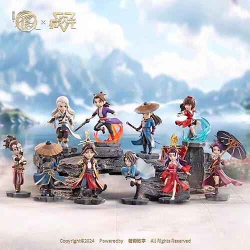 正版微次元画江湖之不良人Q版盲盒第一弹国漫周边潮玩手办摆件