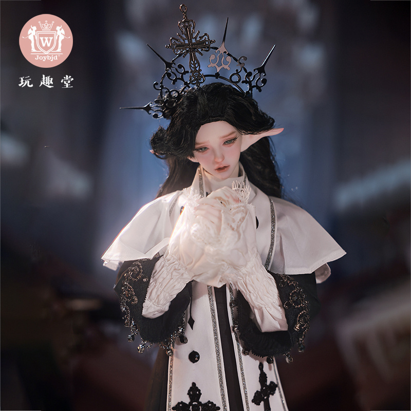 正品4分bjd牧师十字发饰复古