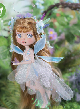 正版bjd六分娃娃希尔芙精灵翅膀SD6分玩偶纱裙换装手工全套潮玩