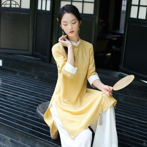 禅意唐装中国风上衣佛系女装