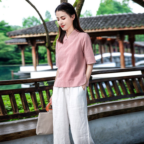 汉服女夏复古中国改良唐装年轻