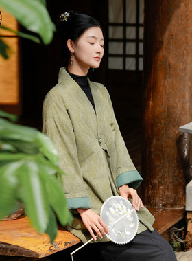 新中式棉服棉麻棉衣外套
