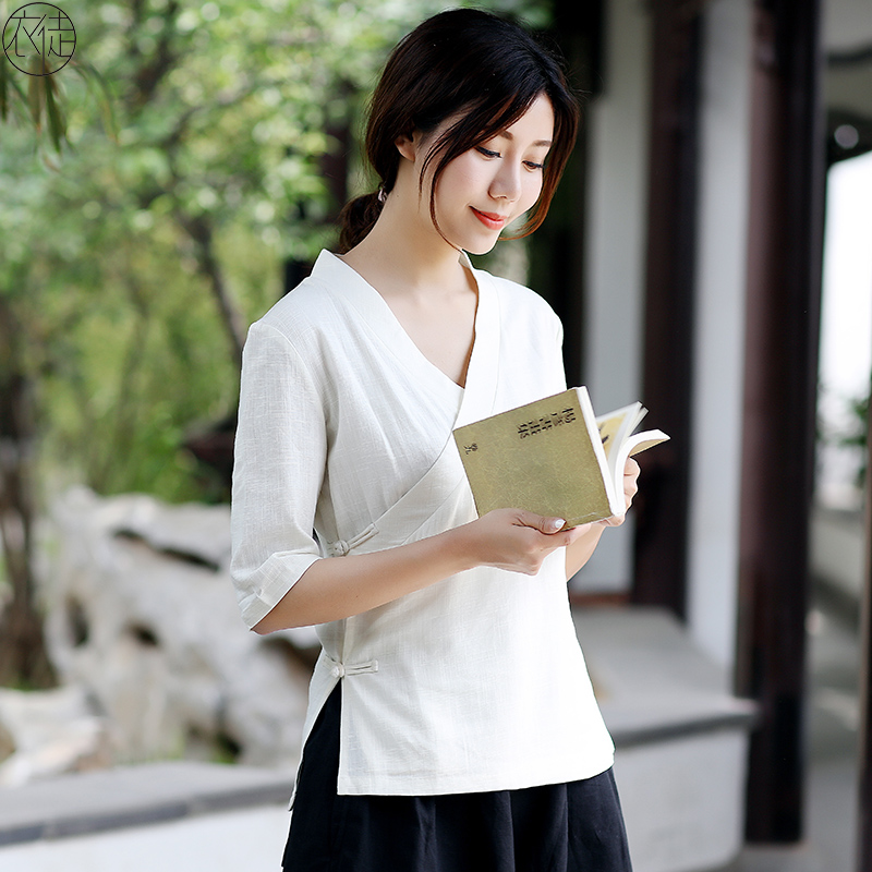 女夏禅服衣徒文艺改良