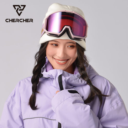 高清防雾滑雪镜CHERCHER可卡近视
