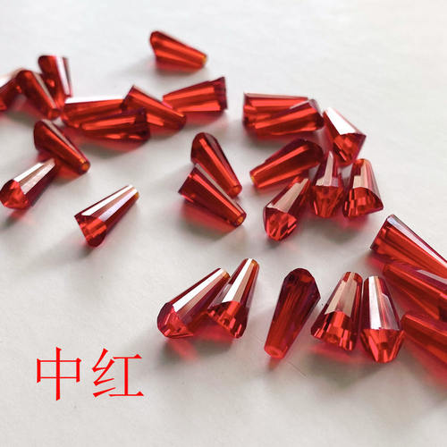 6x12mm水晶宝塔珠子吊坠