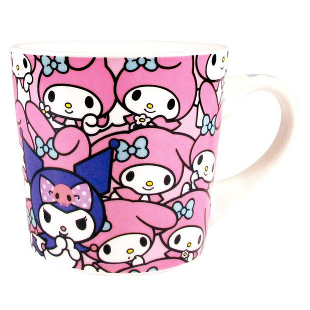 日单melody 库洛米kuromi美乐蒂陶瓷杯子水杯马克杯咖啡奶茶杯