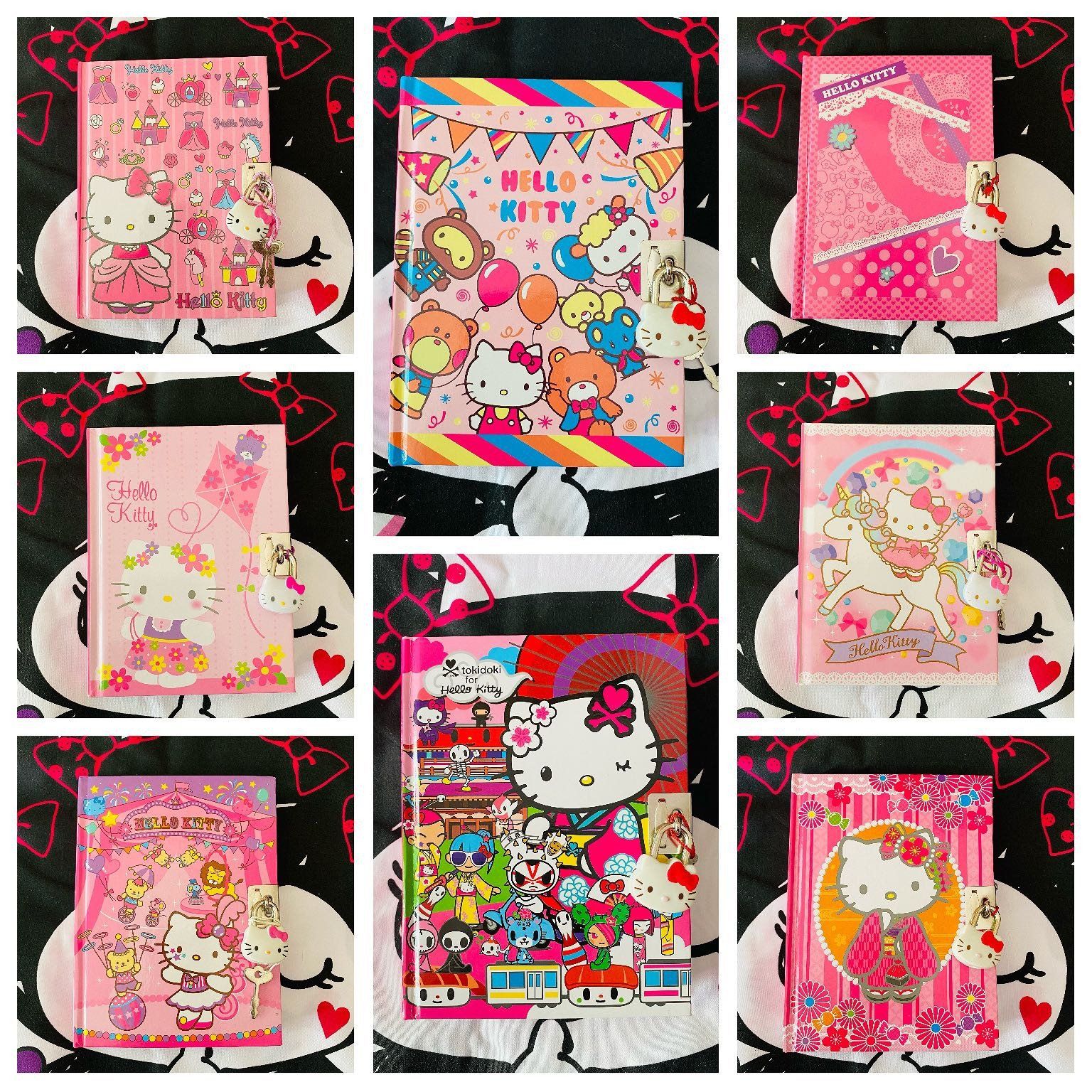 带锁凯蒂猫144页记事本日记本