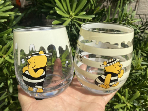 日代同款尾货噗噗维尼熊水杯
