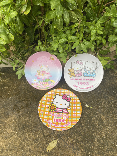 日版hellokitty45周年纪念密胺盘子餐盘高颜值餐具碟子卡通可爱