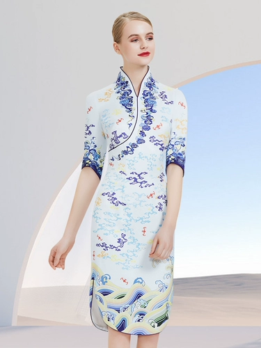 Униформа, платье, ципао для работы