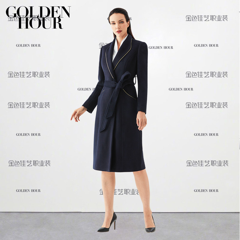 职业大衣女教师外套女秋冬季中长款酒店物业售楼处羊毛呢子工作服,女装/女士精品,毛呢外套,淘宝优惠券,粉丝福利购,淘宝优惠卷