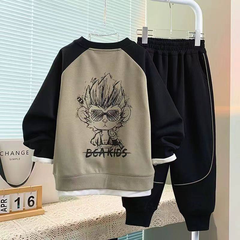 男童秋装套装2025新款春秋季儿童帅气韩版潮流男孩洋气运动两件套,童装/婴儿装/亲子装,套装,淘宝优惠券,粉丝福利购,淘宝优惠卷