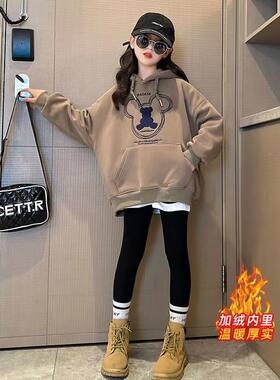女童加绒卫衣2026秋冬新款