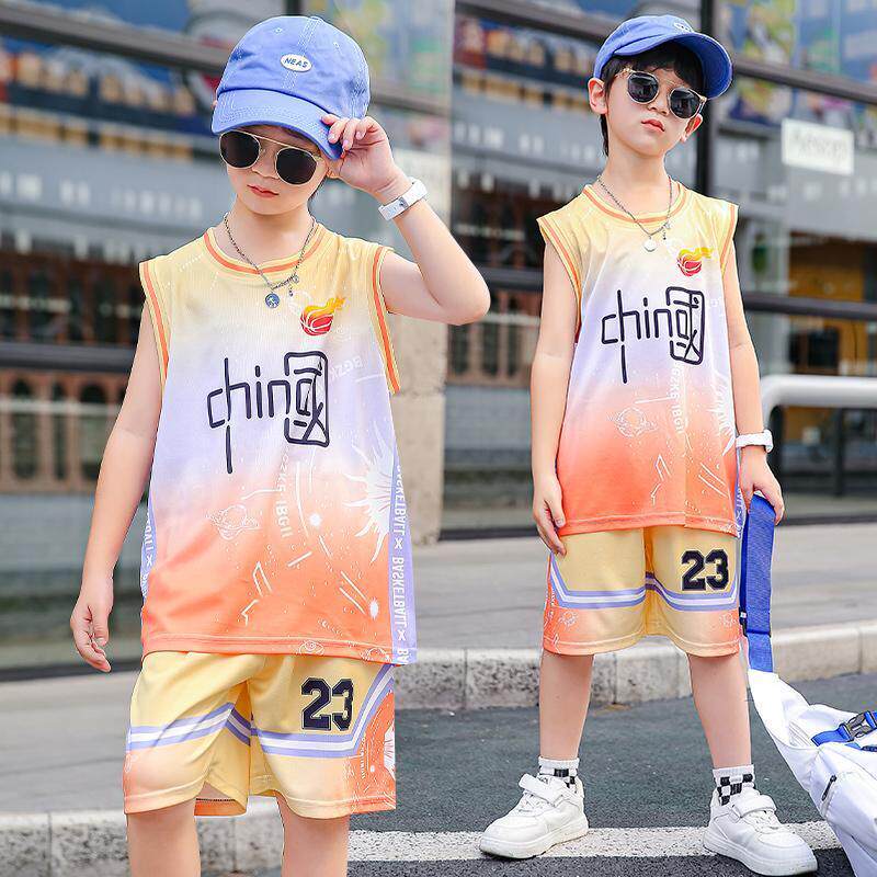 儿童篮球服套装男女童夏季幼儿园宝宝六一演出服中小学生训练球衣