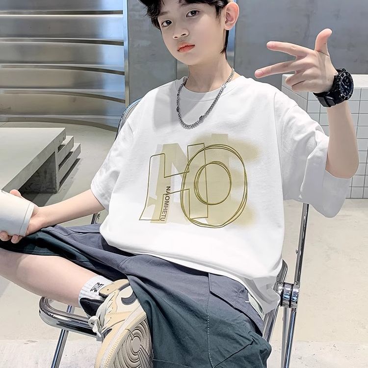 男童夏装短袖纯棉夏季