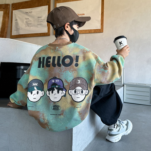 儿童装男童春装套装2026新款帅气炸街运动卫衣中大童春秋款洋气潮