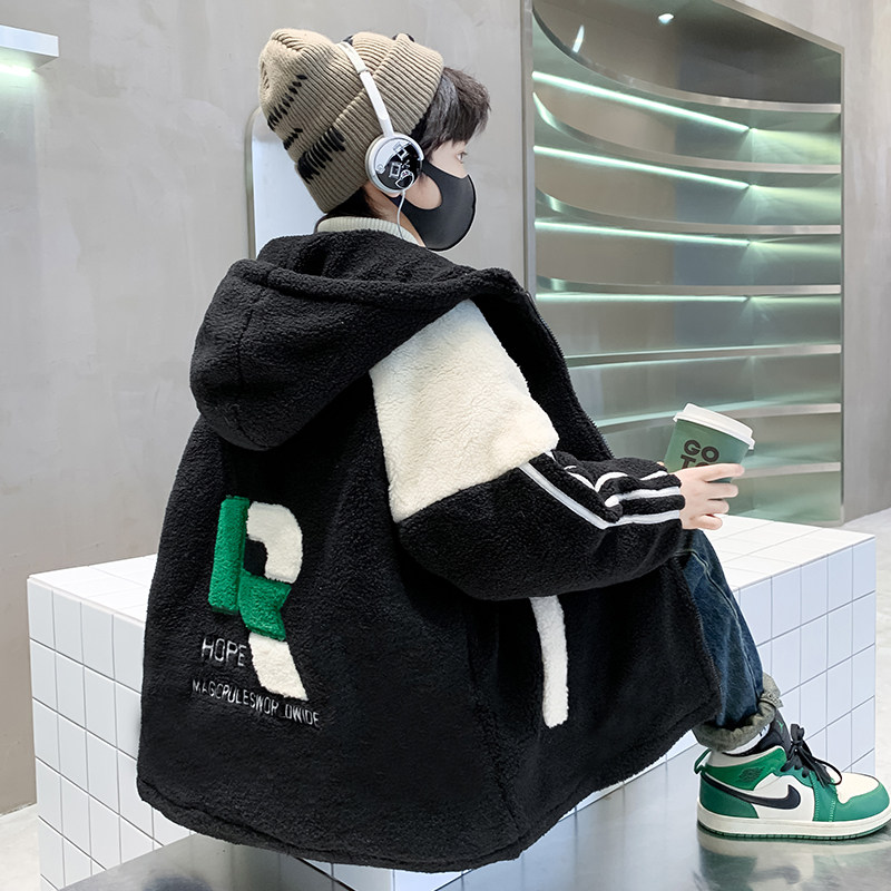 男童外套毛毛衣秋冬装2025新款中大儿童冬款加绒加厚羊羔毛上衣潮,童装/婴儿装/亲子装,普通外套,淘宝优惠券,粉丝福利购,淘宝优惠卷