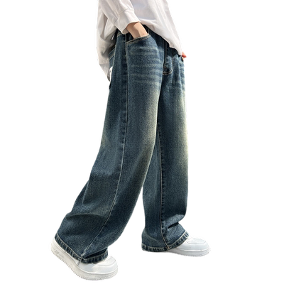 百威羊牛仔布长裤百搭牛仔裤