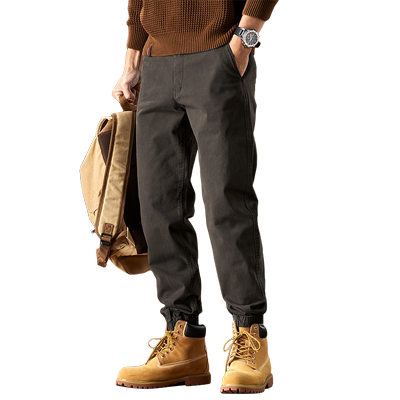 黑色加绒加厚裤子男2026新款