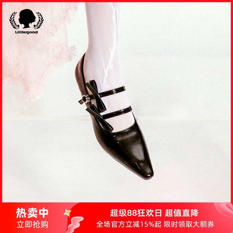 littlegood法式玛丽珍鞋