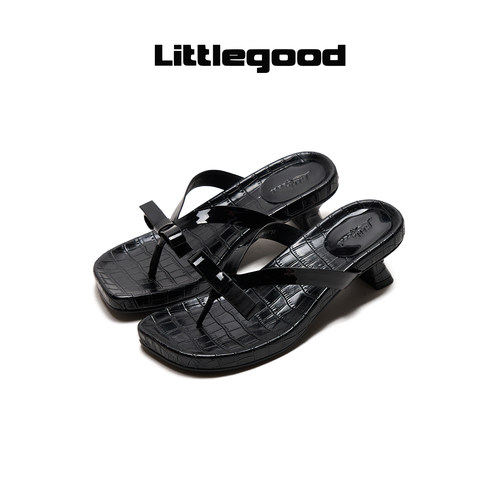 【新品推荐】littlegood法式蝴蝶结人字拖鞋女2026夏季新款凉拖