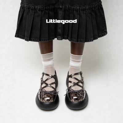 【新品推荐】littlegood千禧鎏金甜酷玛丽珍2026夏季新款Y2K复古