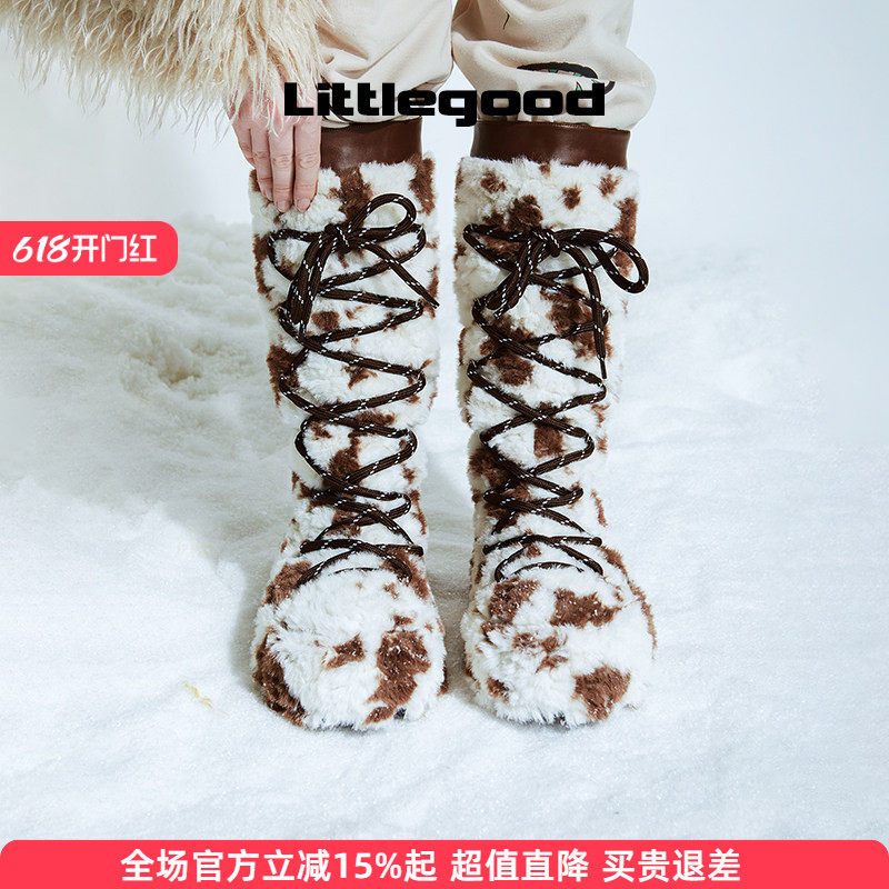 【保暖系】littlegood日系雪地靴女新款毛毛靴加绒冬季长筒靴