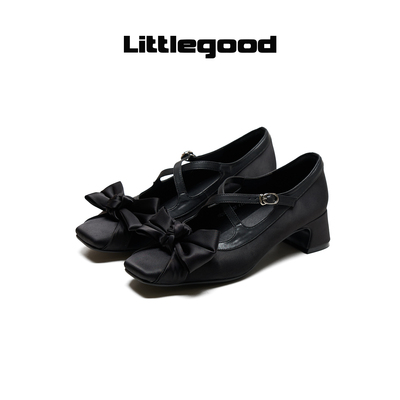 【新品推荐】littlegood复古蝴蝶结玛丽珍鞋女2026夏季新款百搭