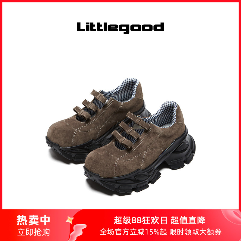 littlegood复古厚底玛丽珍鞋