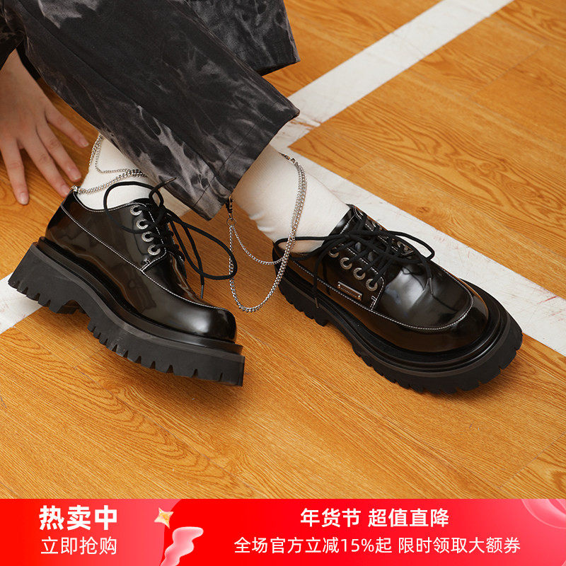 littlegood日系复古马丁鞋女厚底2025新款百搭小单鞋学院风小皮鞋,女鞋,深口单鞋,淘宝优惠券,粉丝福利购,淘宝优惠卷