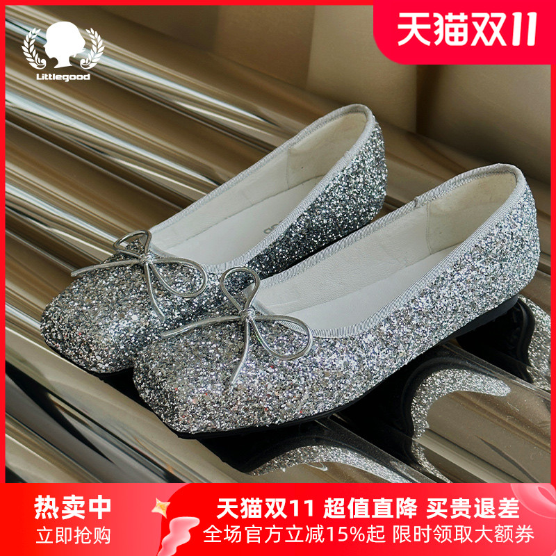 littlegood蝴蝶结芭蕾舞鞋