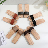 夏季 乡村传统木鞋 木屐 2025 新款 无油漆 人字拖木拖鞋