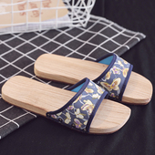 一字套脚木鞋 2023 木拖鞋 无漆按摩木屐 浴室防滑 平底男女款
