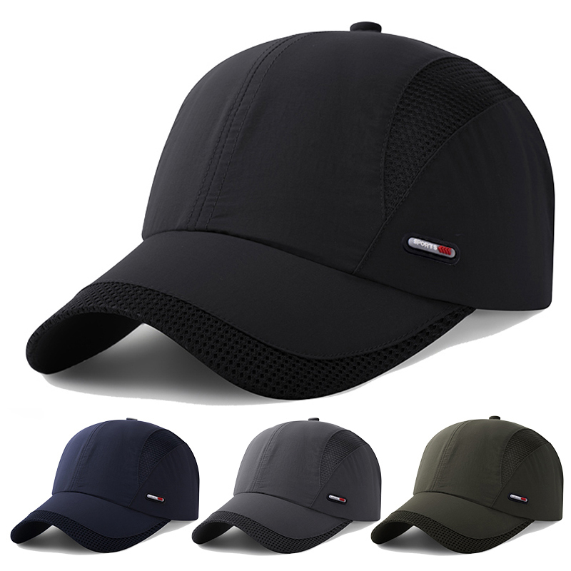 夏季防晒面罩骑行头套棒球帽男士速干透气网帽户外遮阳帽骑车帽子