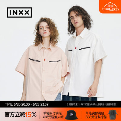 【INXX】Standby 时尚潮牌23夏新品短袖衬衣男女同款XMD2340683