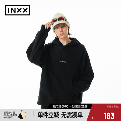 【INXX】Standby潮牌秋新品印花连帽卫衣男女同款上衣XME4101370