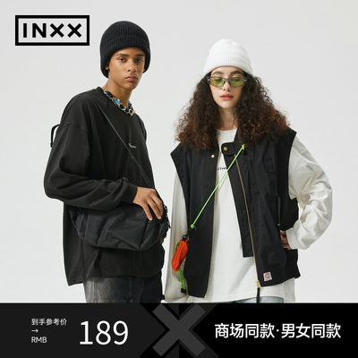 【INXX】Standby 字母印花圆领长袖T恤情侣XMD3010909