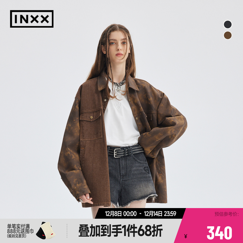 【INXX】APYD潮流新品拼接款宽松休闲牛仔外套男女同款APE3140911