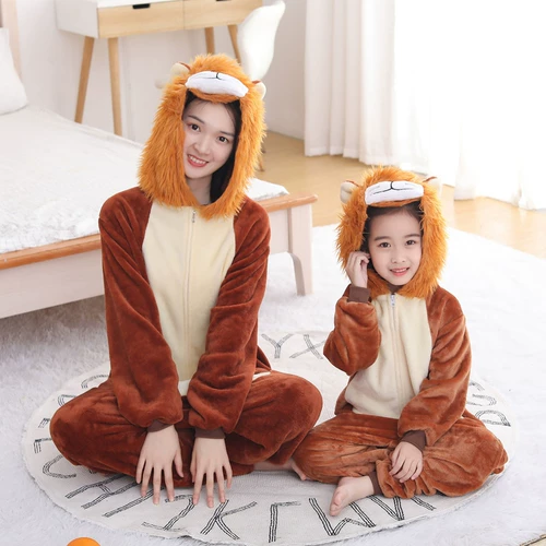 Осенняя демисезонная детская удерживающая тепло пижама, фланелевый милый детский костюм, семейный стиль