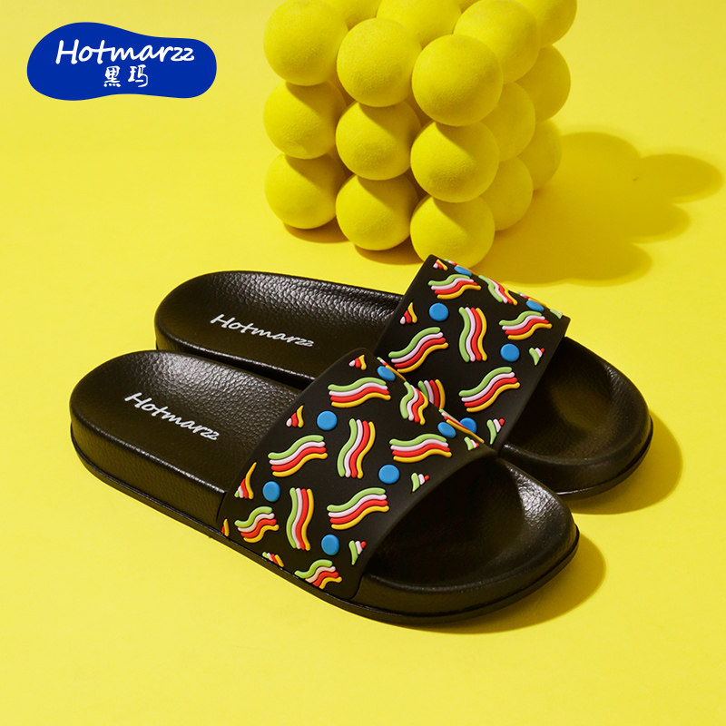 hotmarzz/黑玛拖鞋女外穿夏海边沙滩防滑耐磨一字拖厚底气质凉拖,女鞋,一字拖,淘宝优惠券,粉丝福利购,淘宝优惠卷