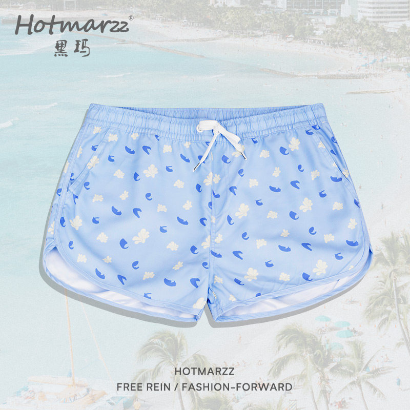 hotmarzz/黑玛沙滩裤女可下水夏季漂流水上乐园海边度假游泳裤