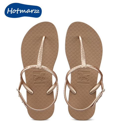 hotmarzz黑玛人字拖凉鞋