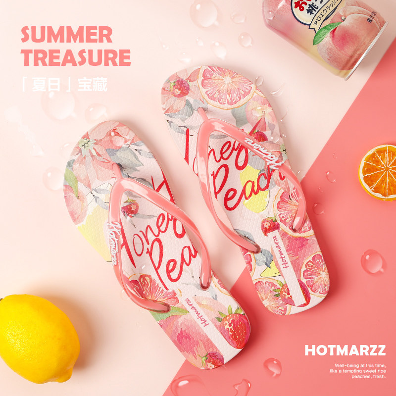 hotmarzz黑玛人字拖女夏季外穿凉鞋防滑夹拖海边沙滩游泳夹脚拖鞋