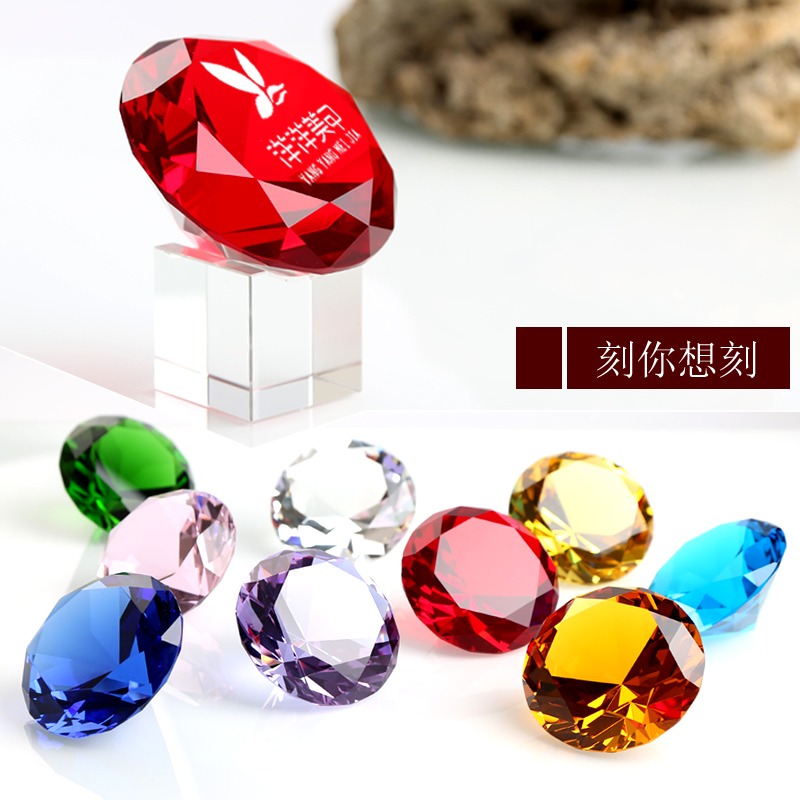 大水晶钻石玻璃人造美甲拍照道具柜台装饰品摆件定制结婚礼物闺蜜在类目 家居饰品, 摆件中 - 来自Buy2taobao.com提供专业的淘宝代购服务