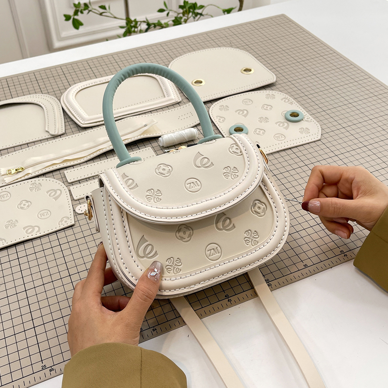 可以自己做马鞍包diy手工材料包
