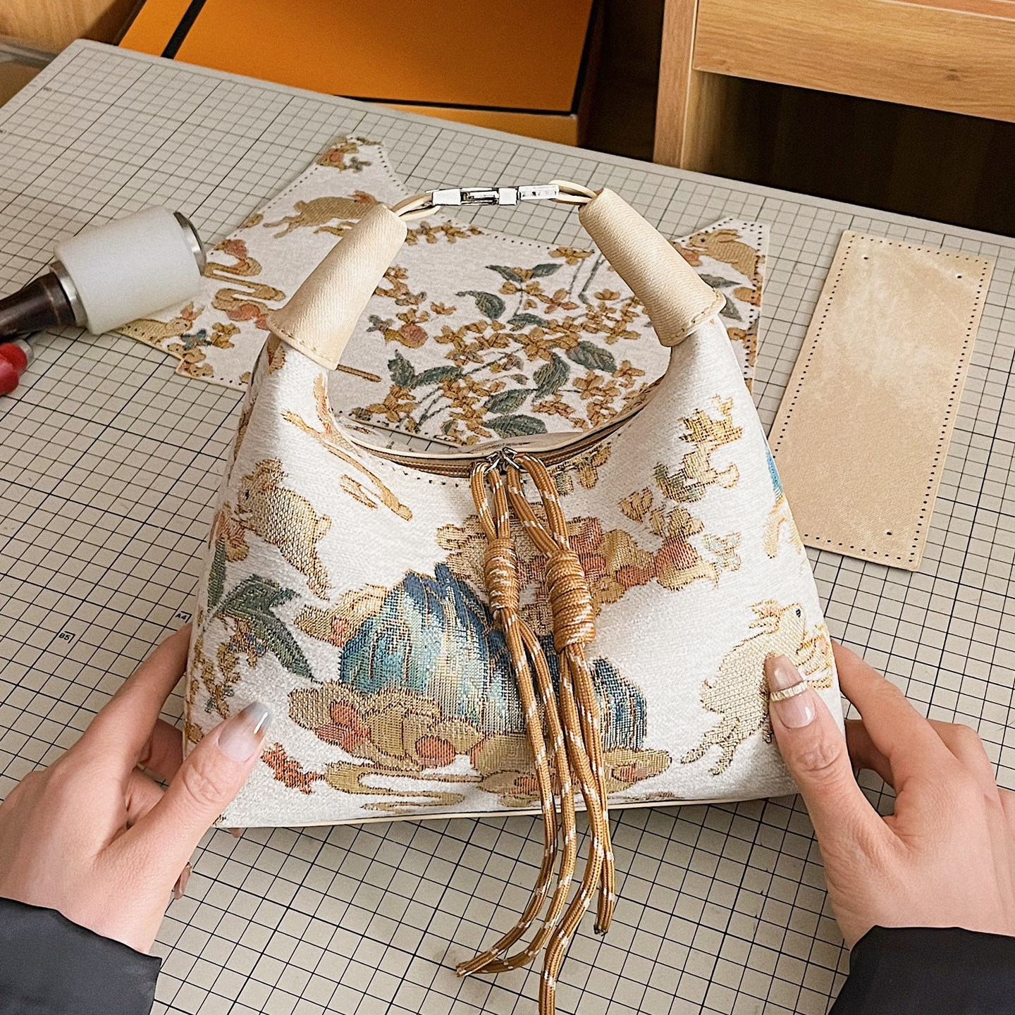 新中式风刺绣包手工编织包包diy自制材料包单肩斜挎包国风饺子包,箱包皮具/热销女包/男包,通用款女包,淘宝优惠券,粉丝福利购,淘宝优惠卷